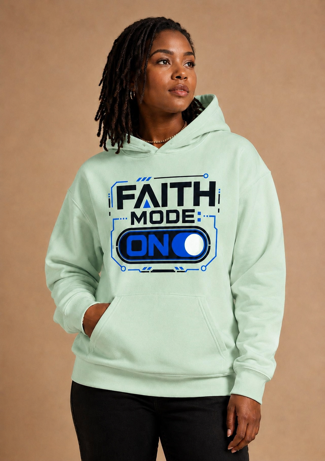 Faith Mode On Hoodie
