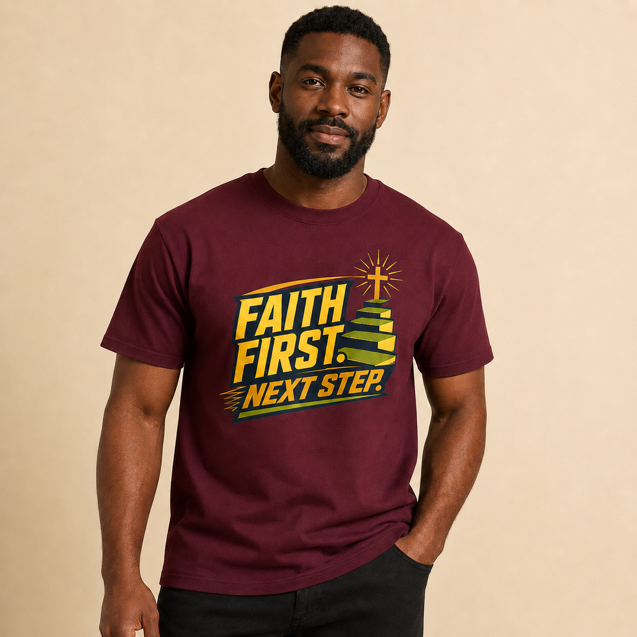 Faith First T-Shirt - Image 3