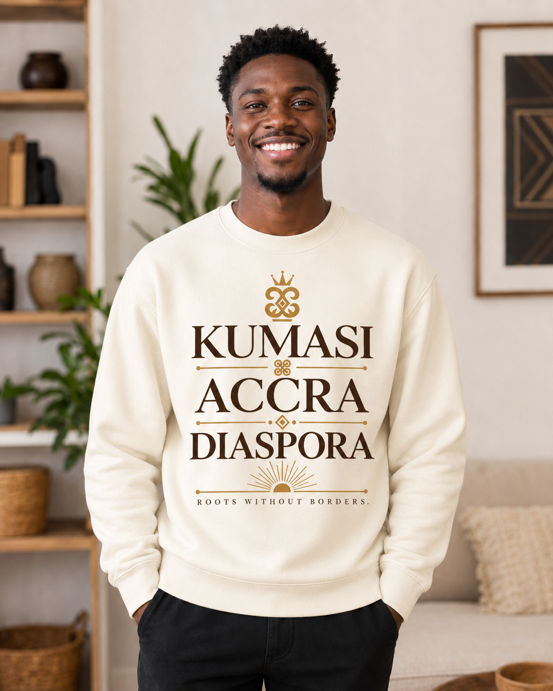 Kumasi • Accra • Diaspora Crewneck Sweatshirt - Image 2