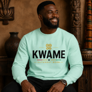 Kwame — Saturday Born Crewneck Sweatshirt