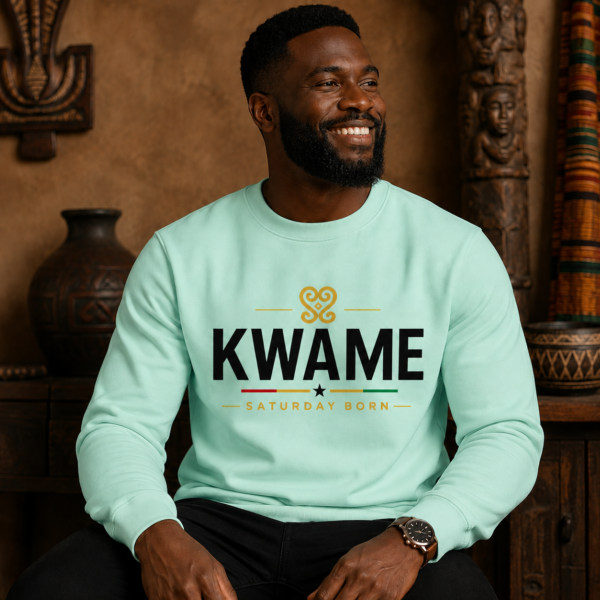Kwame — Saturday Born Crewneck Sweatshirt