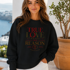 True Love Needs No Reason Crewneck Sweatshirt