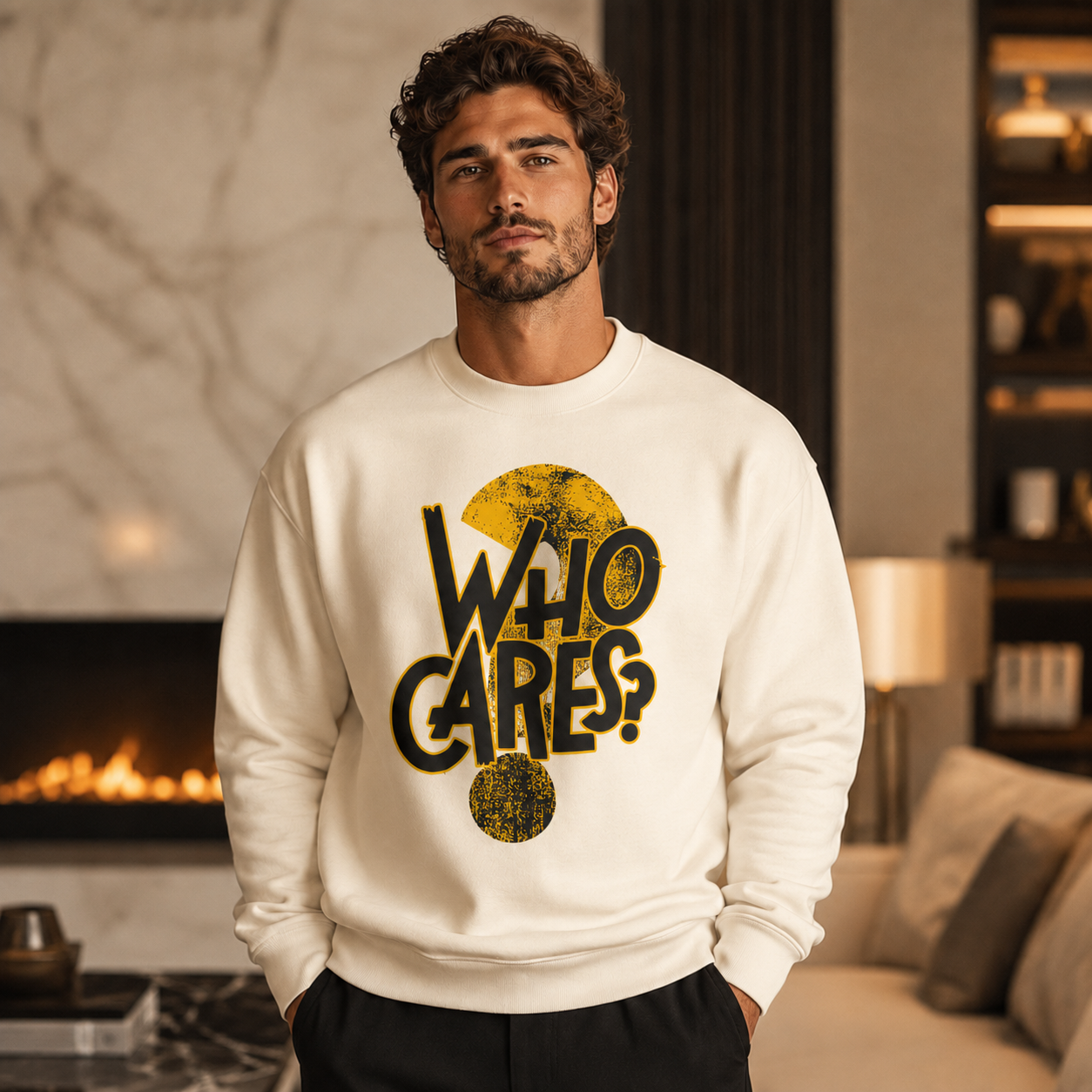 Who Cares? Crewneck Sweatshirt