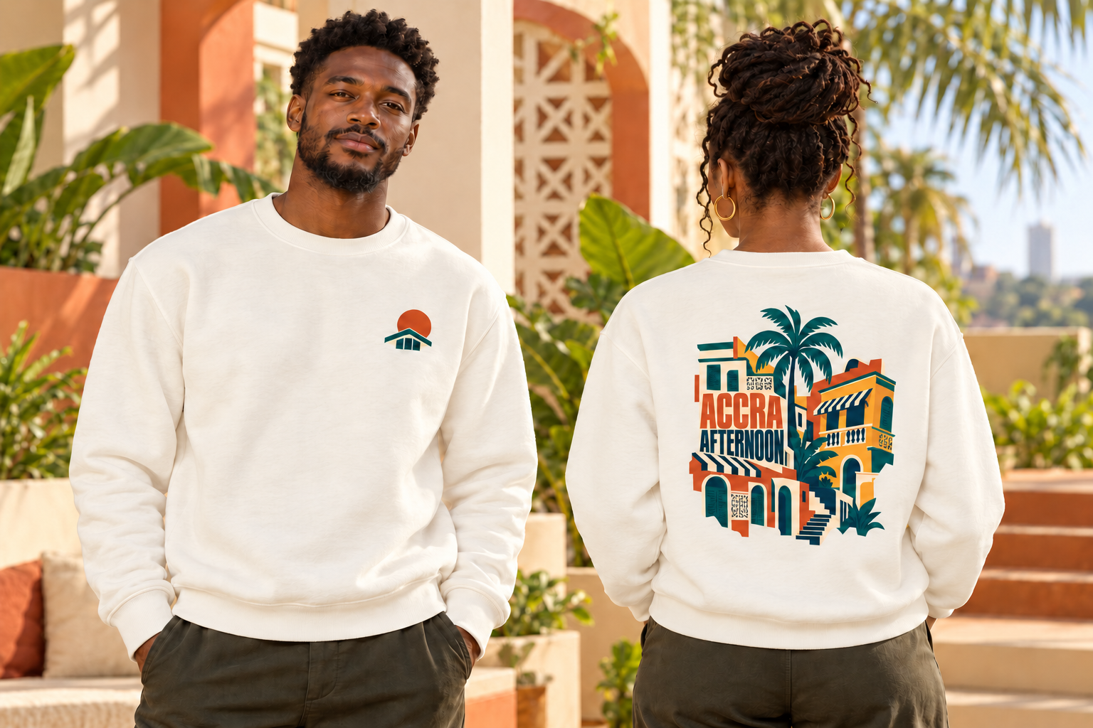 Accra Afternoon Crewneck Sweatshirt - Image 2