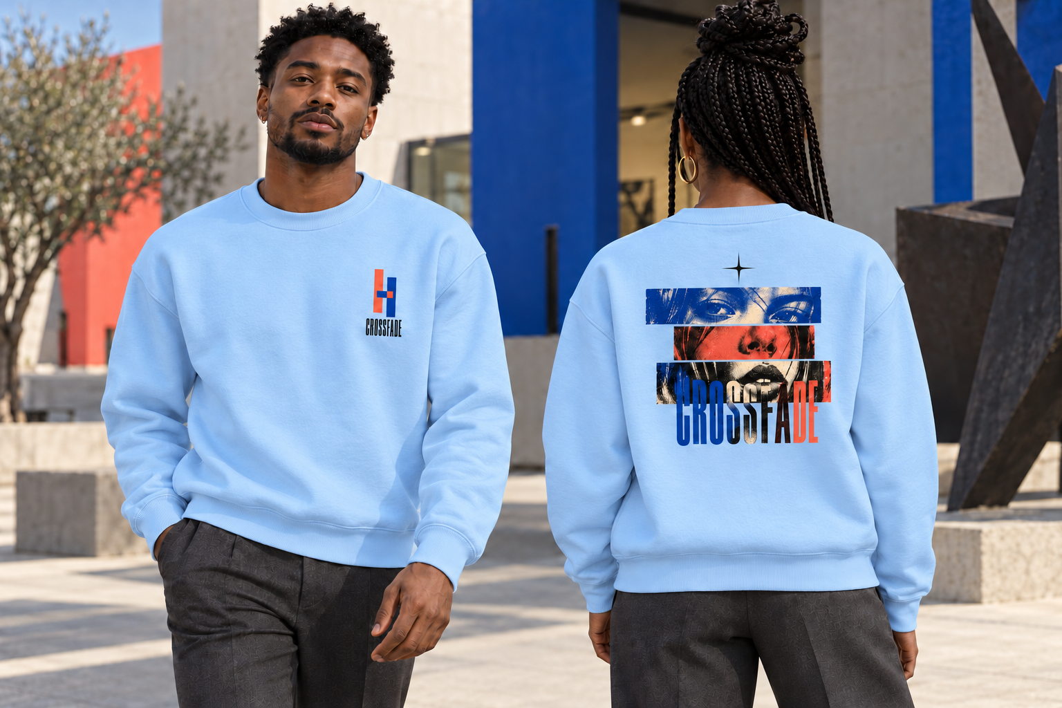 Crossfade Crewneck Sweatshirt - Image 2