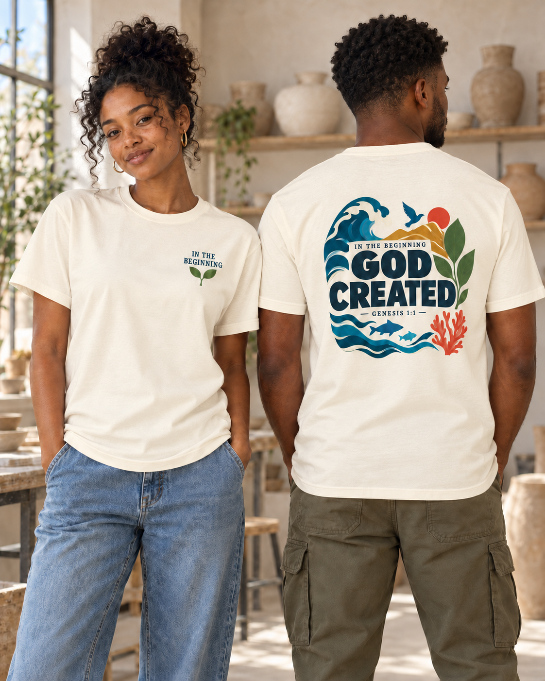 God Created T-Shirt - Image 4
