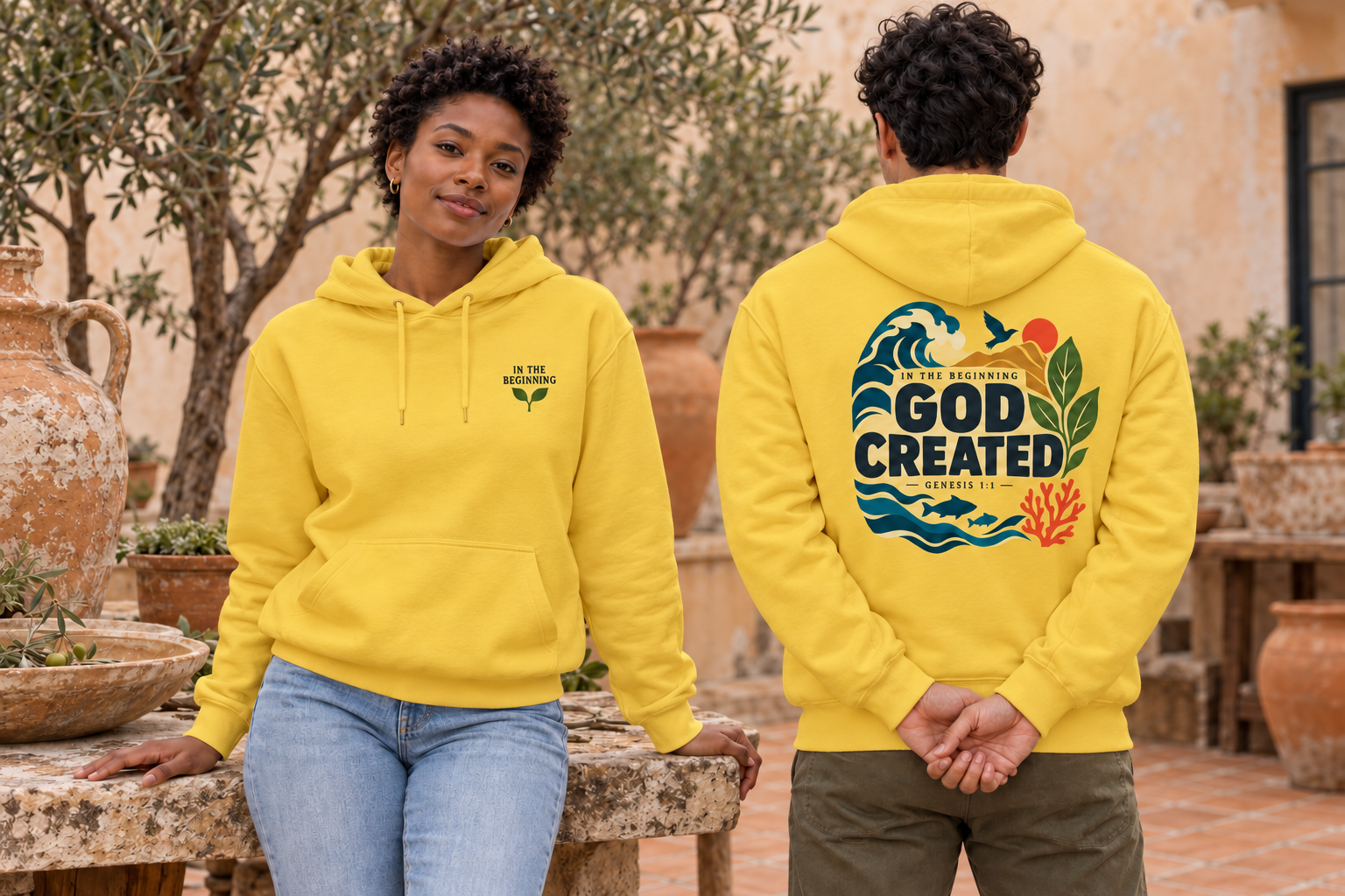 God Created Hoodie - Image 4