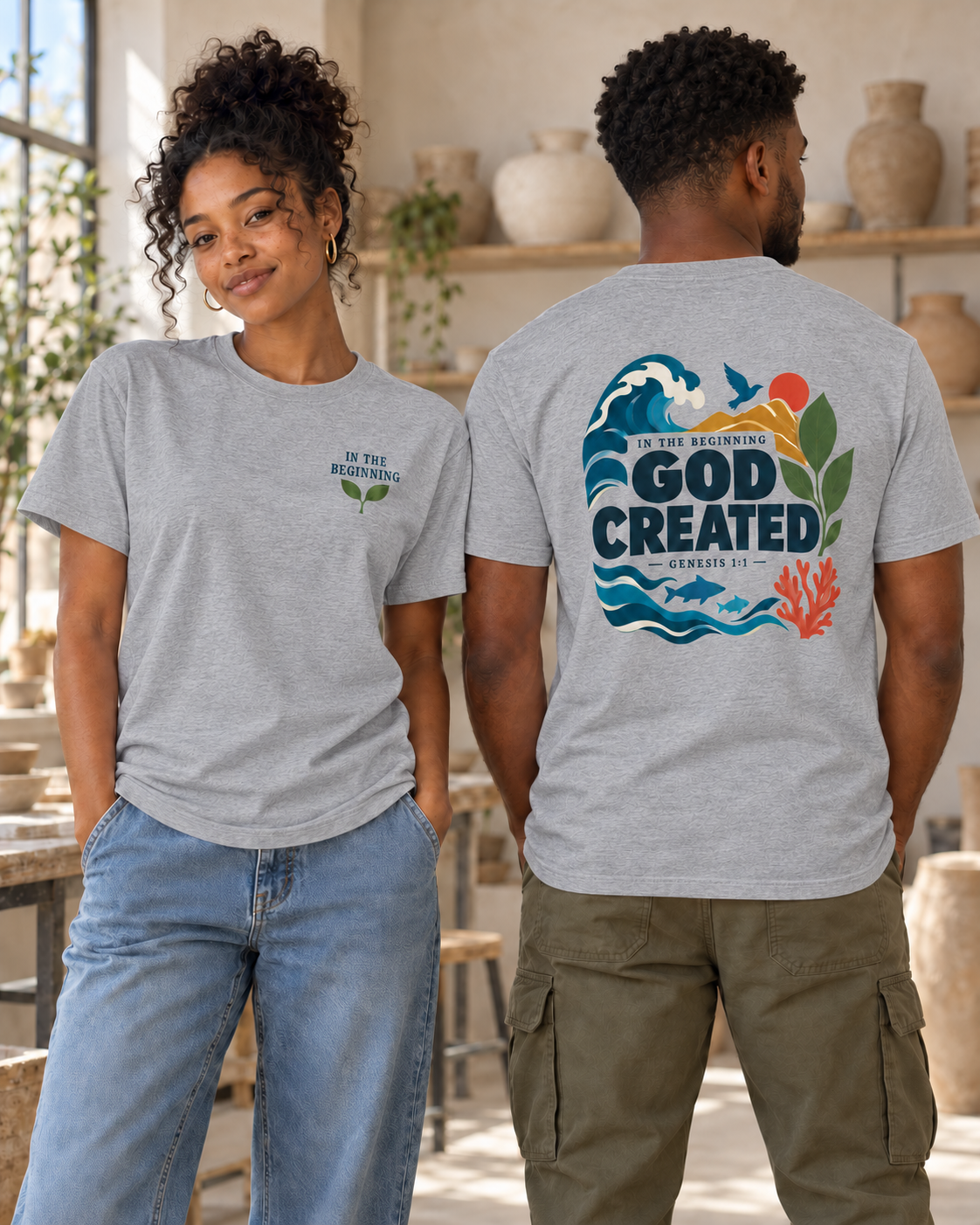 God Created T-Shirt - Image 3