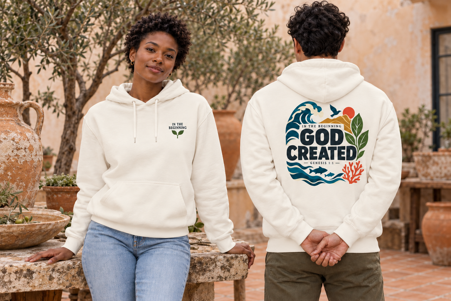 God Created Hoodie - Image 3
