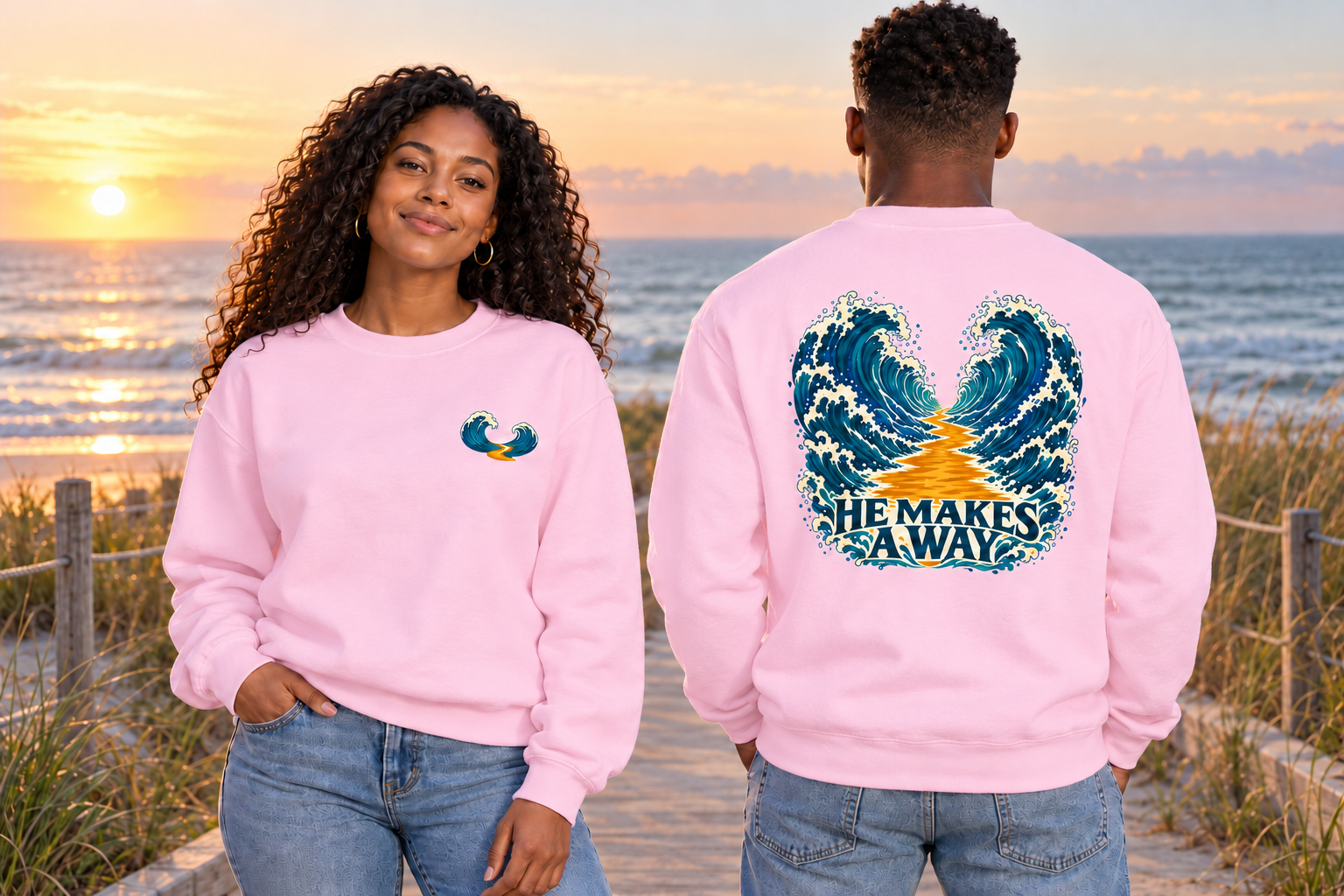He Makes a Way Crewneck Sweatshirt - Image 5