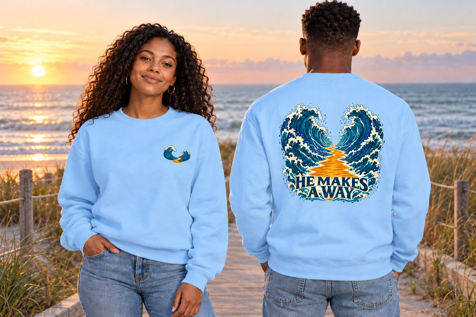 He Makes a Way Crewneck Sweatshirt - Image 4