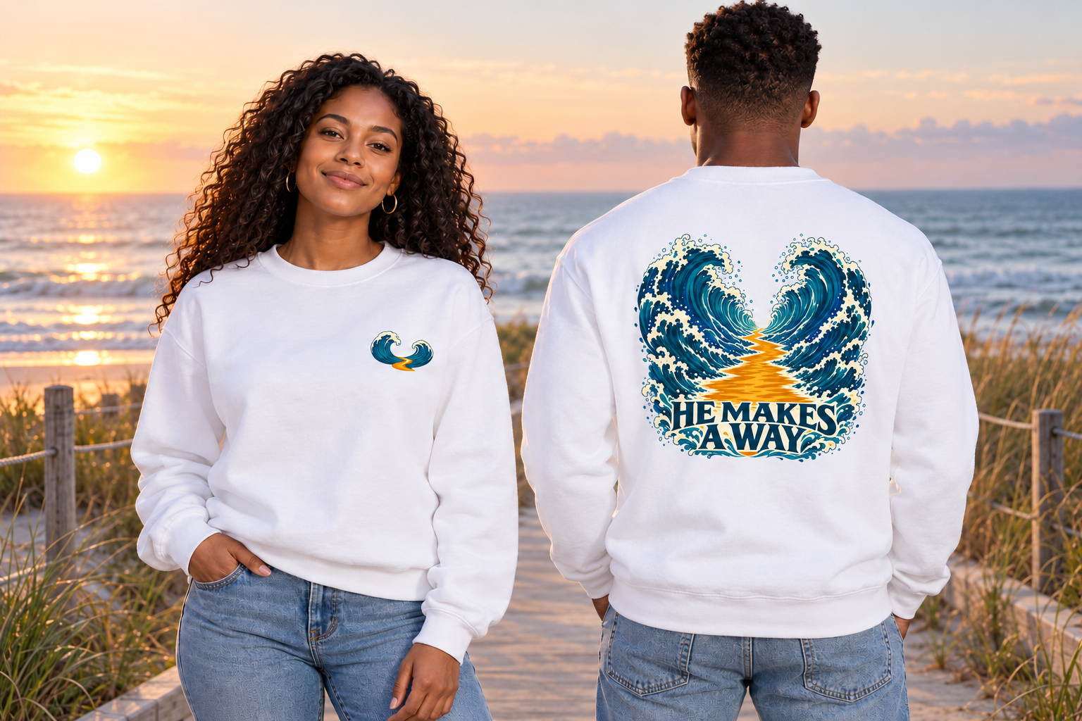 He Makes a Way Crewneck Sweatshirt