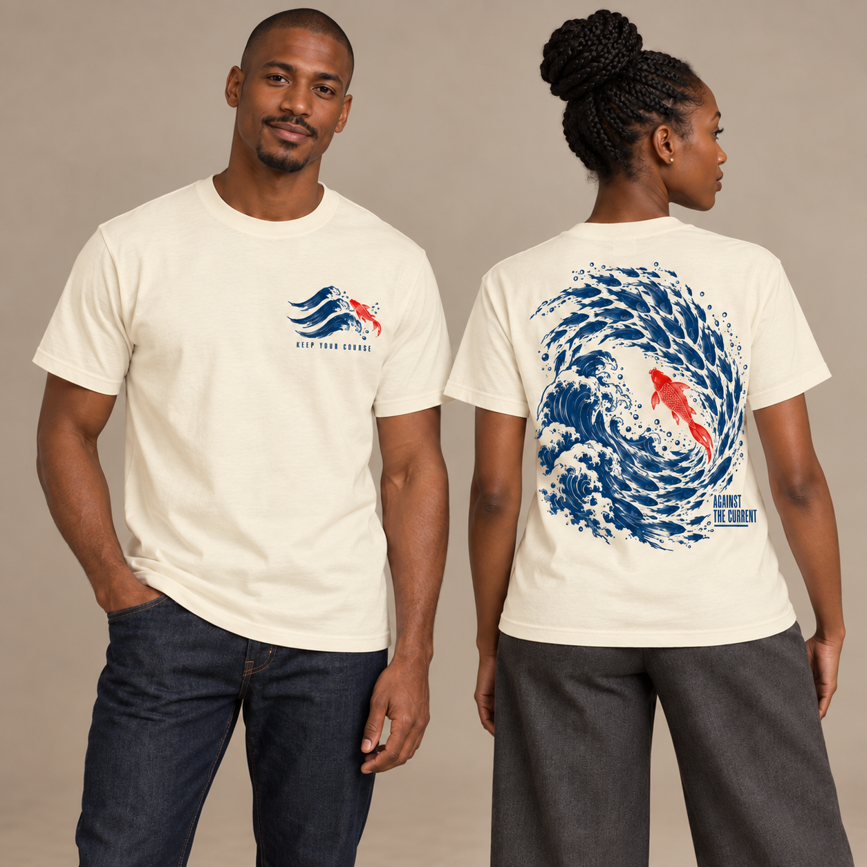 Koi Wave T-Shirt - Image 2