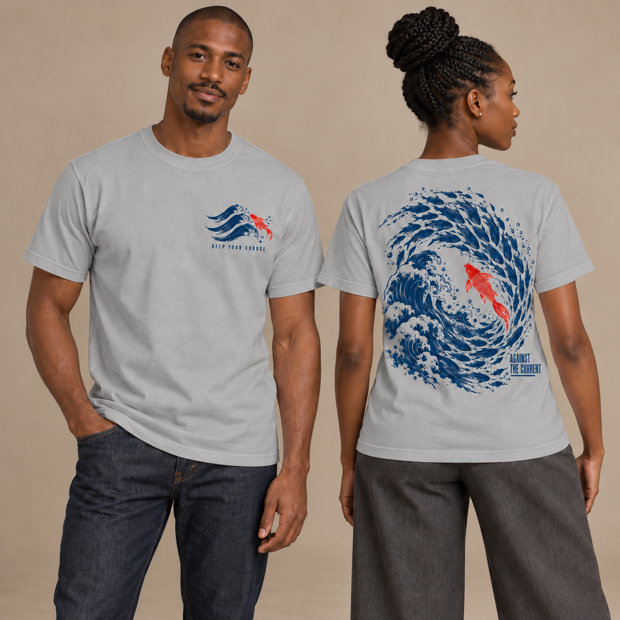 Koi Wave T-Shirt - Image 3
