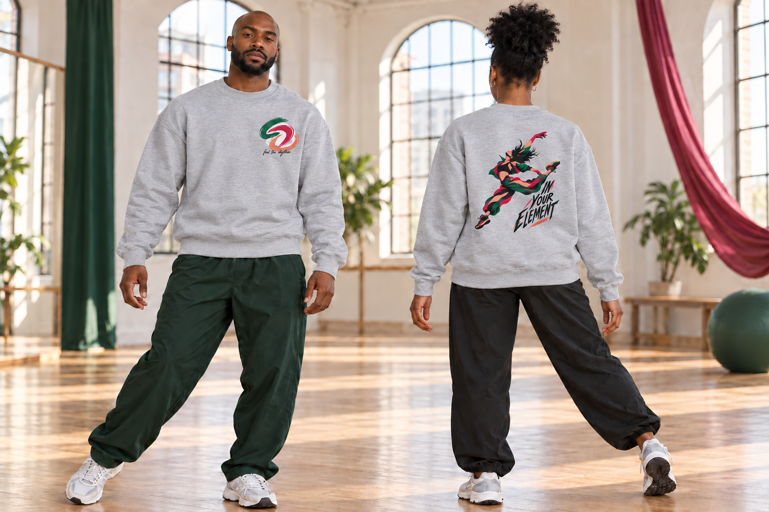 Leaping Dancer Crewneck Sweatshirt - Image 5