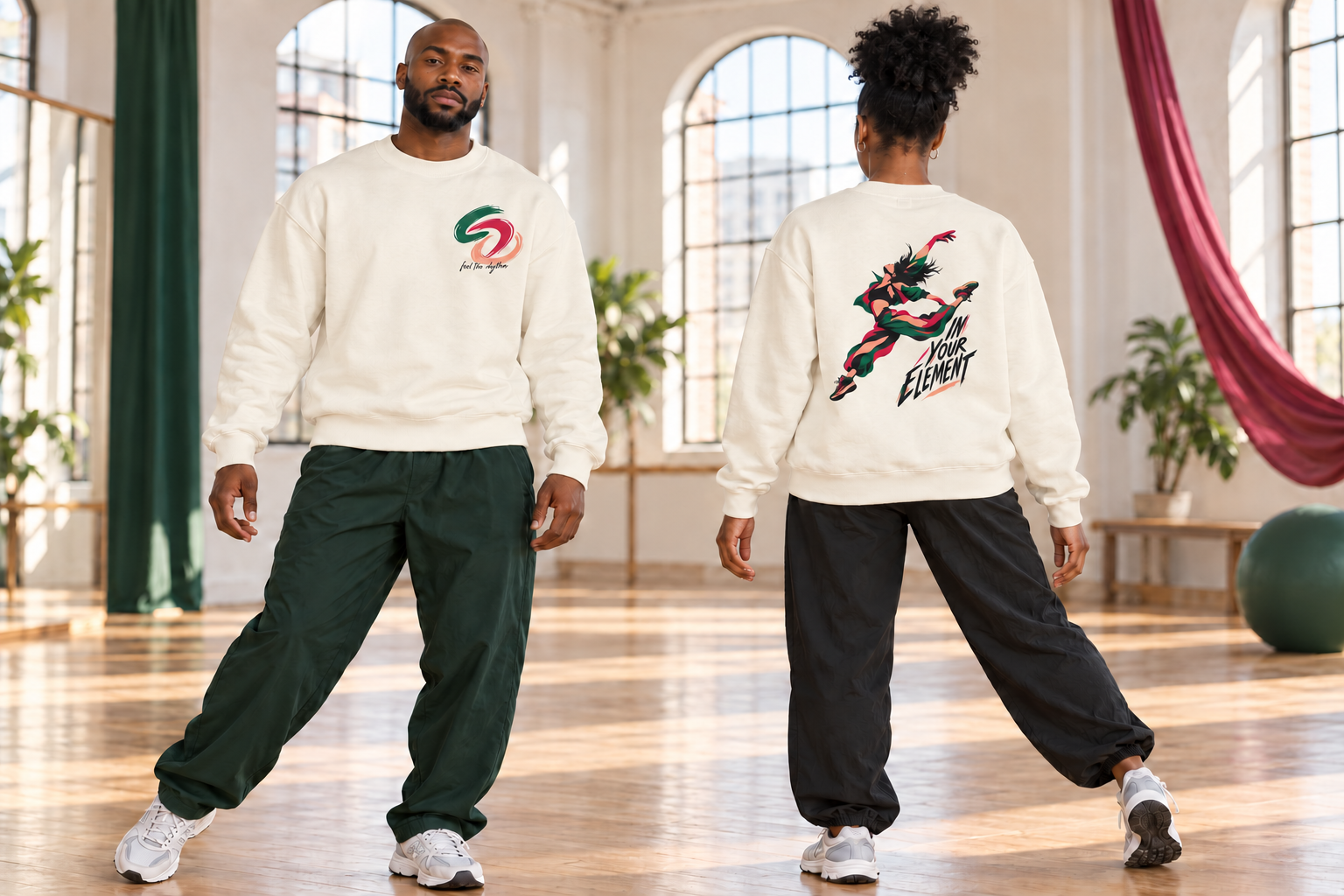 Leaping Dancer Crewneck Sweatshirt - Image 4