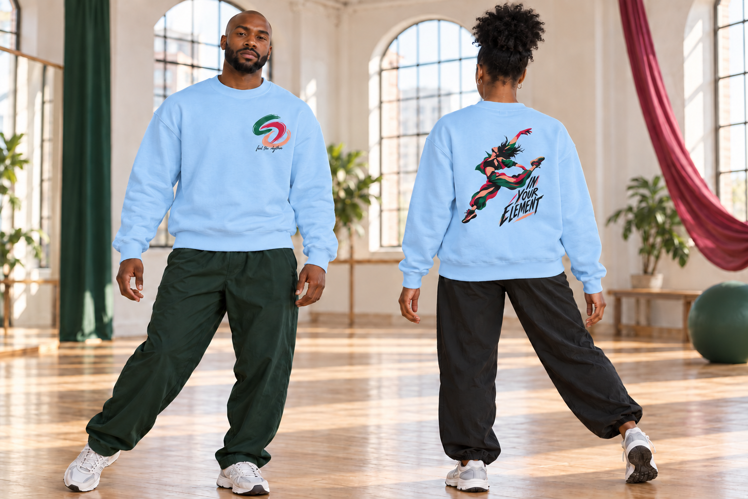 Leaping Dancer Crewneck Sweatshirt - Image 3