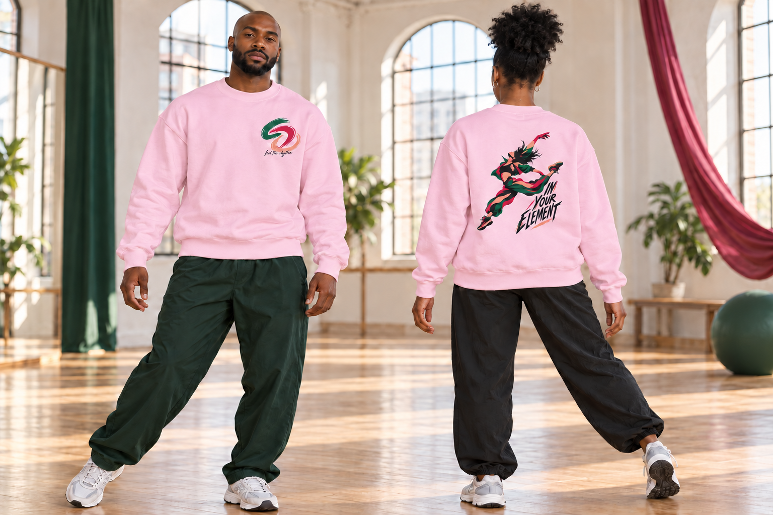 Leaping Dancer Crewneck Sweatshirt - Image 2