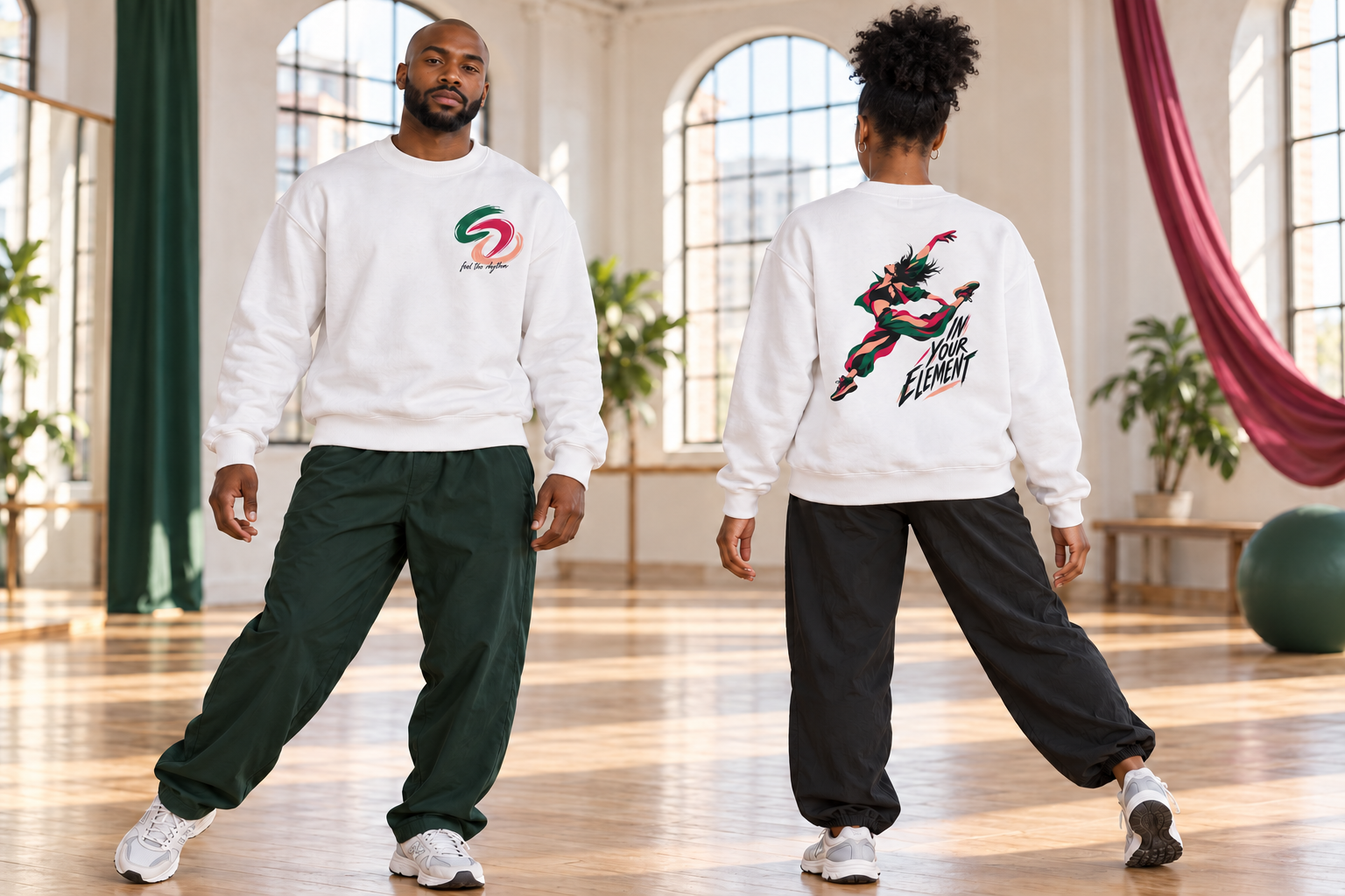 Leaping Dancer Crewneck Sweatshirt