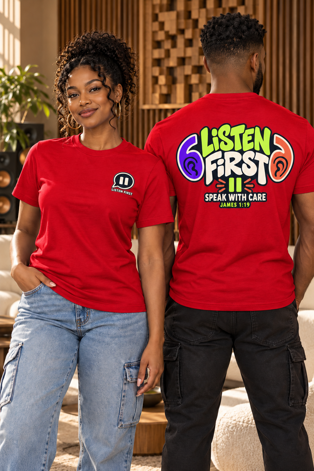 Listen First T-Shirt - Image 3