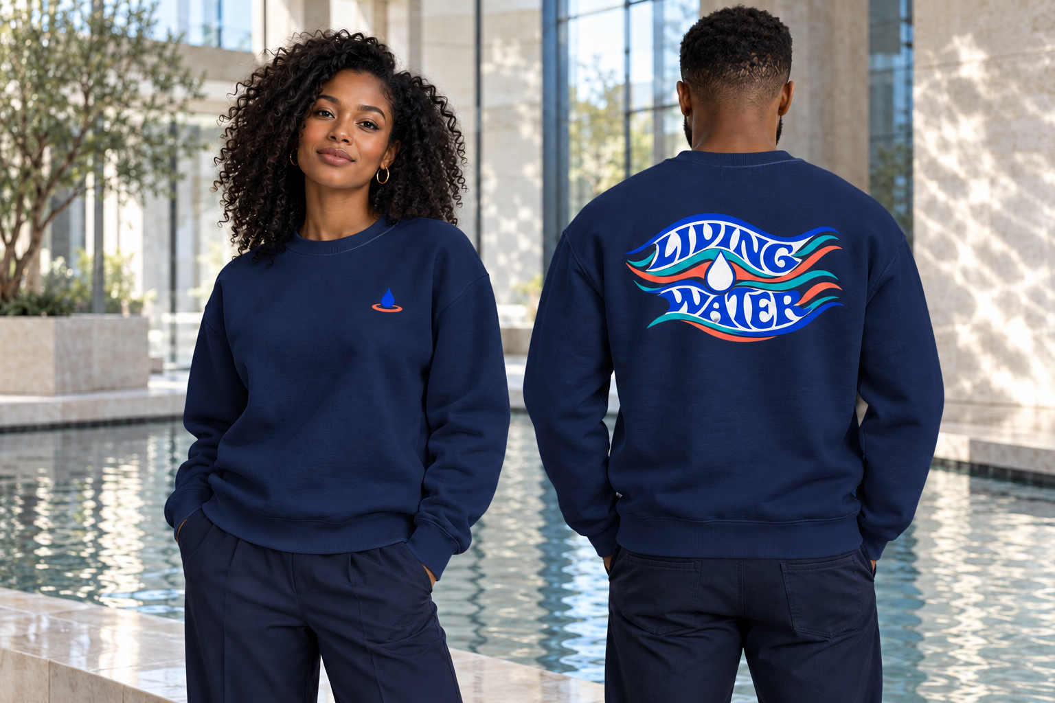 Living Water Crewneck Sweatshirt - Image 3