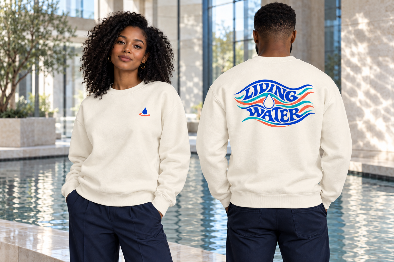 Living Water Crewneck Sweatshirt - Image 4