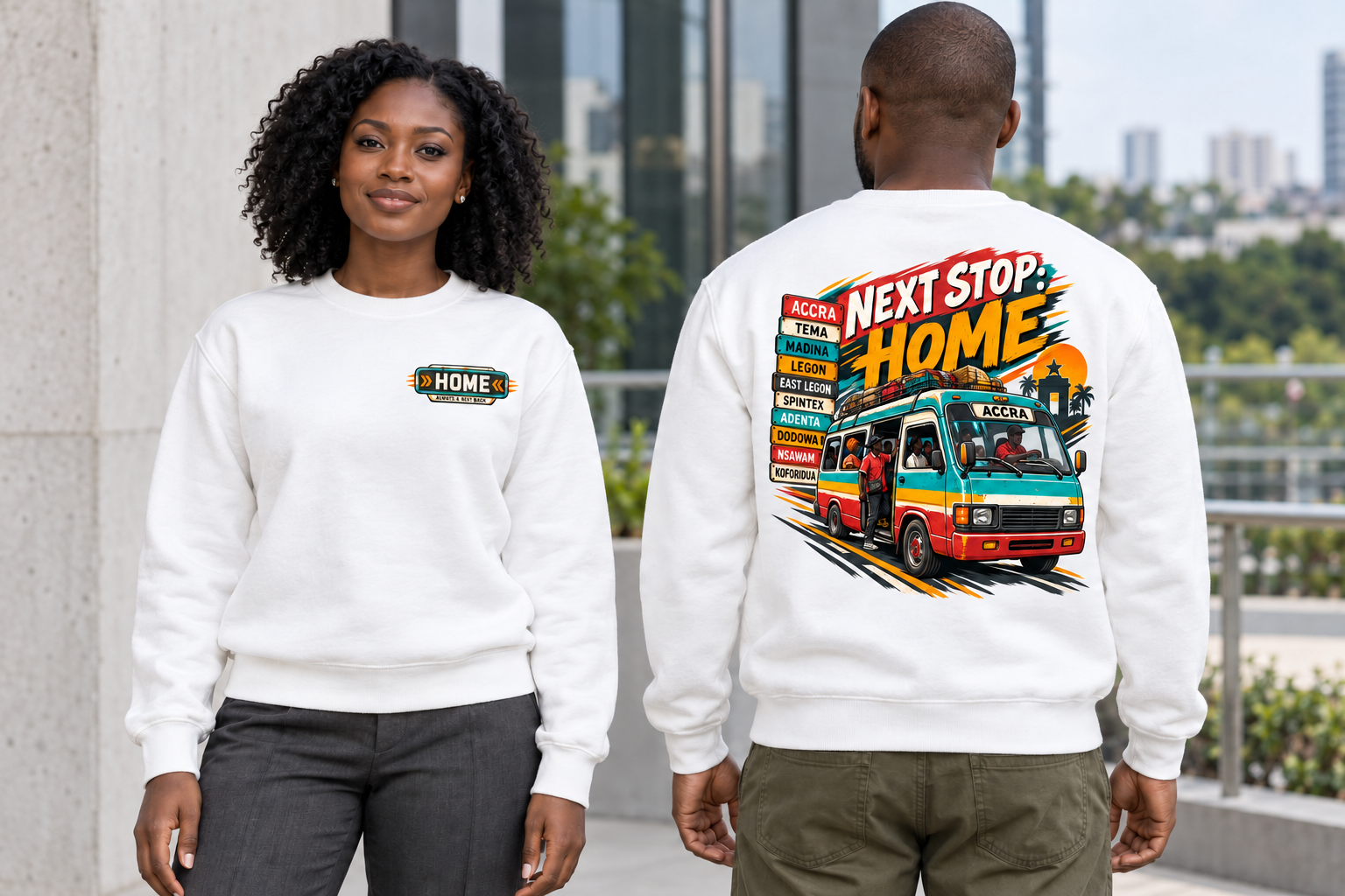 Next Stop Home Crewneck Sweatshirt
