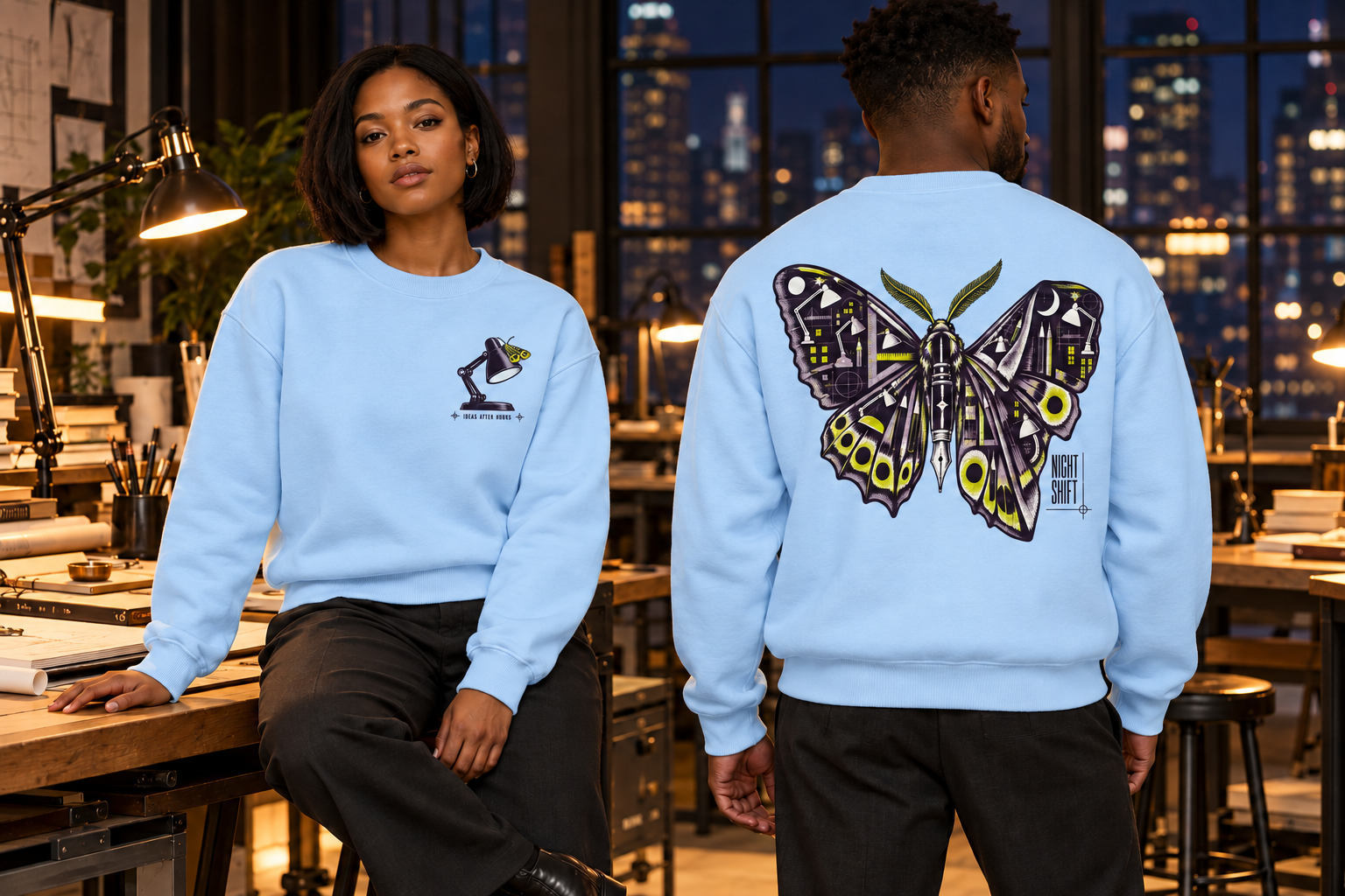 Night Shift Crewneck Sweatshirt - Image 4
