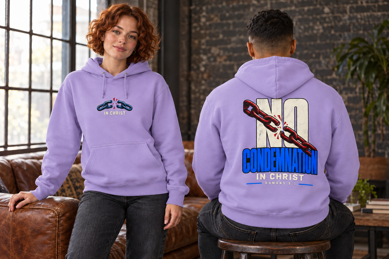 No Condemnation in Christ Hoodie - Image 3