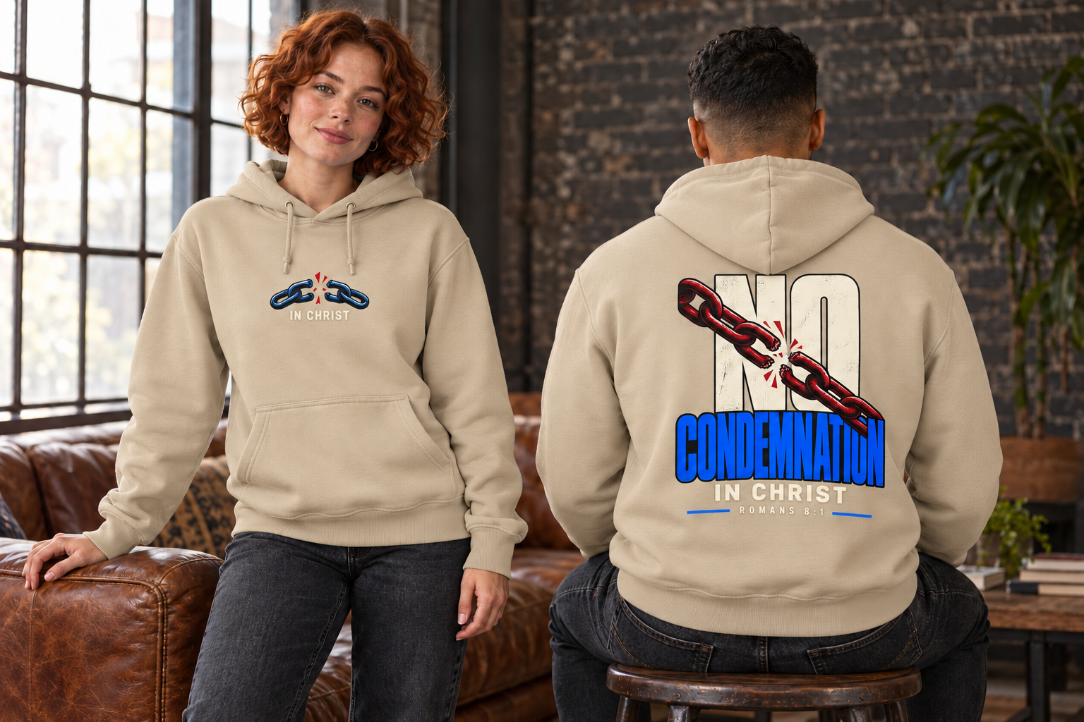 No Condemnation in Christ Hoodie - Image 4
