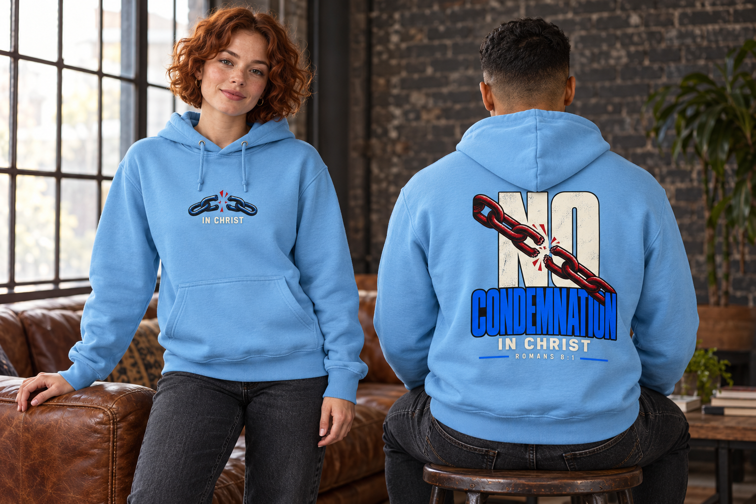 No Condemnation in Christ Hoodie - Image 2