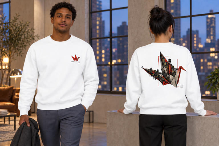 Origami Crane Crewneck Sweatshirt