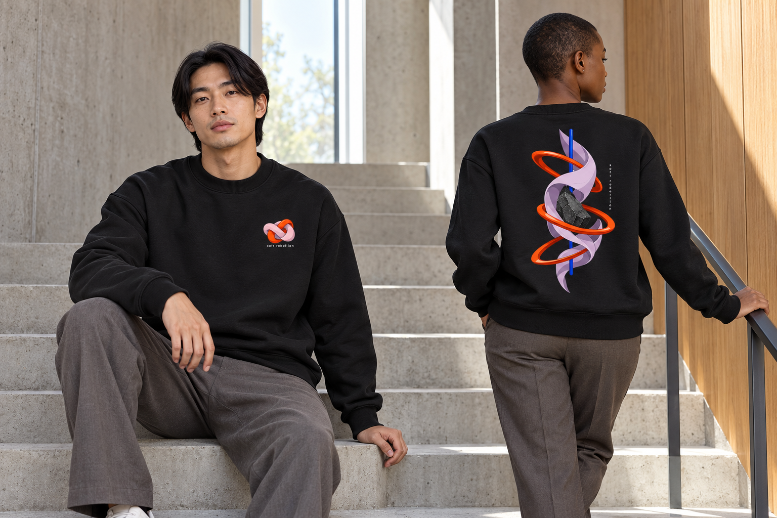 Soft Rebellion Crewneck Sweatshirt - Image 2