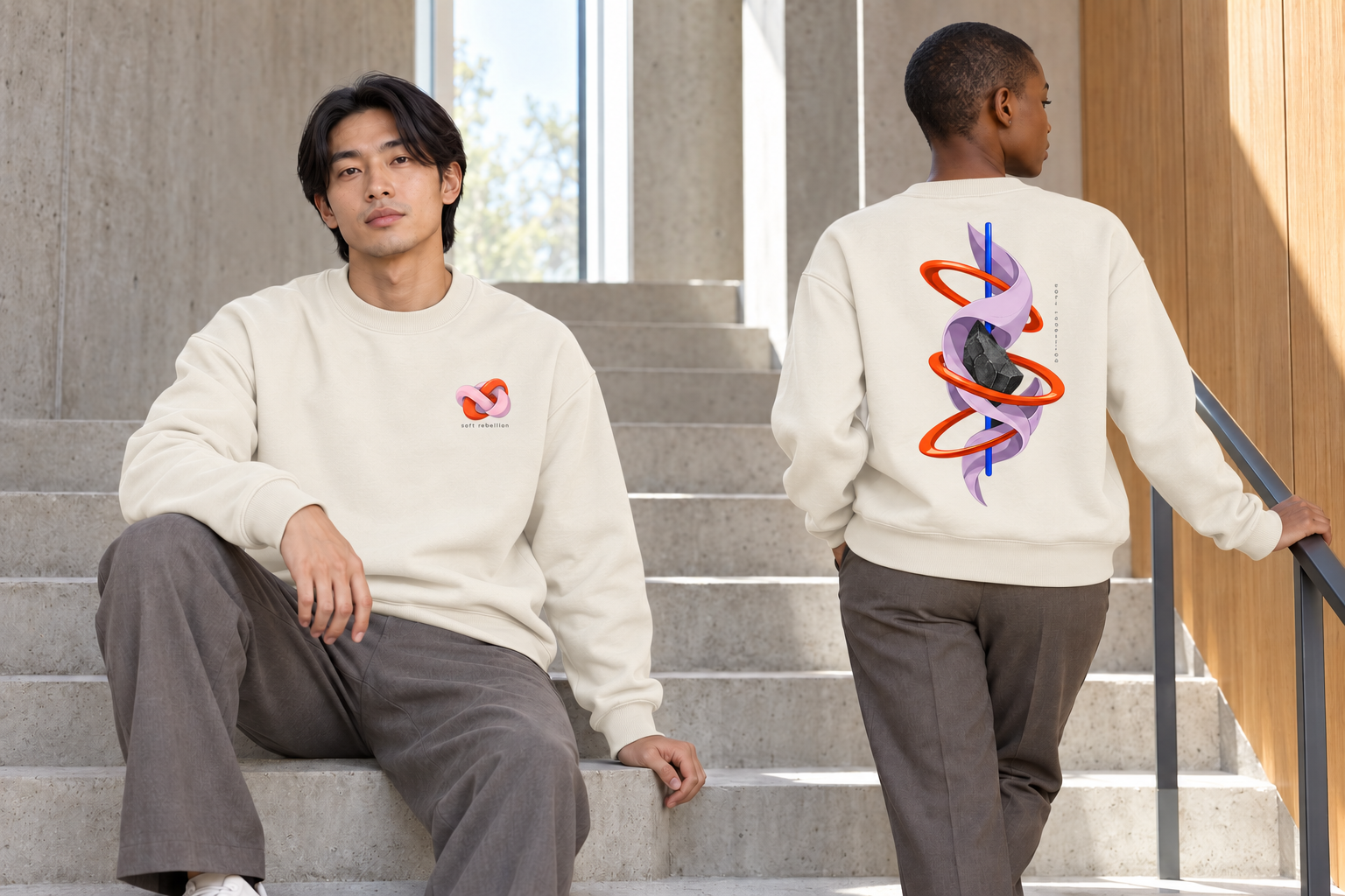 Soft Rebellion Crewneck Sweatshirt - Image 4