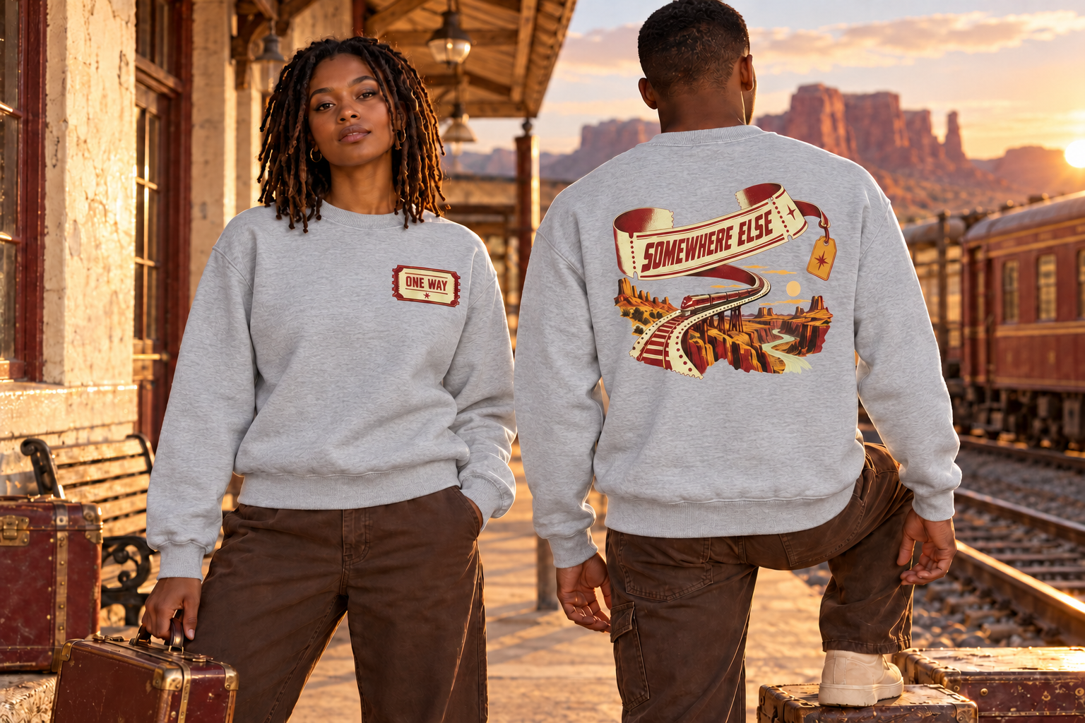 Somewhere Else Crewneck Sweatshirt - Image 3