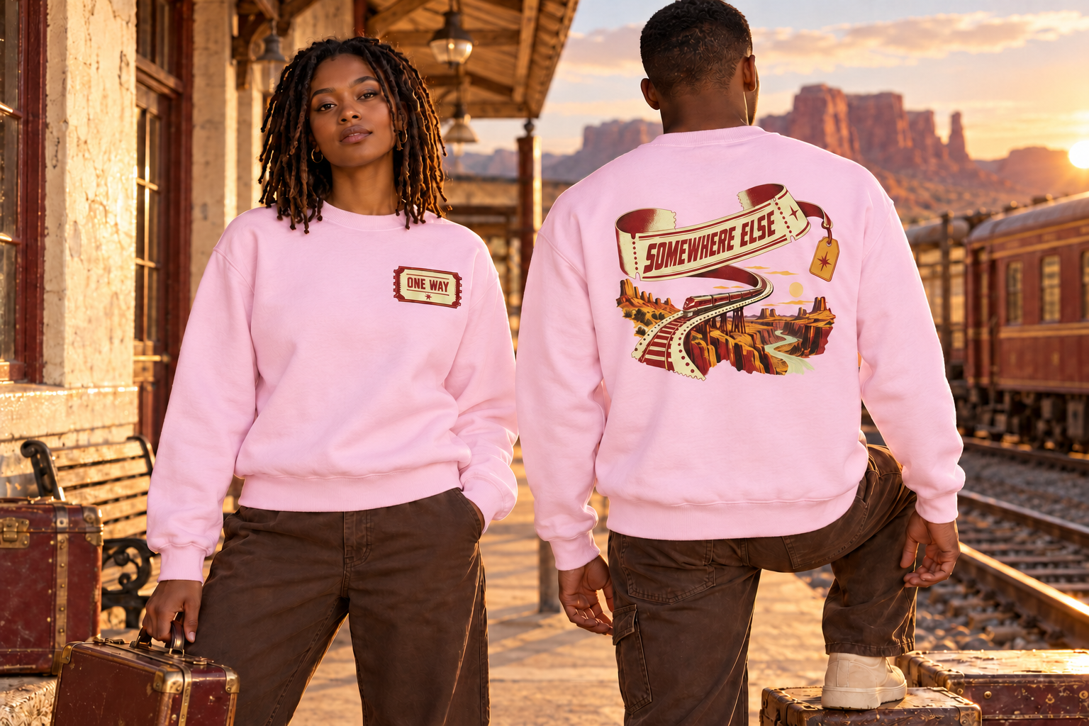 Somewhere Else Crewneck Sweatshirt - Image 5