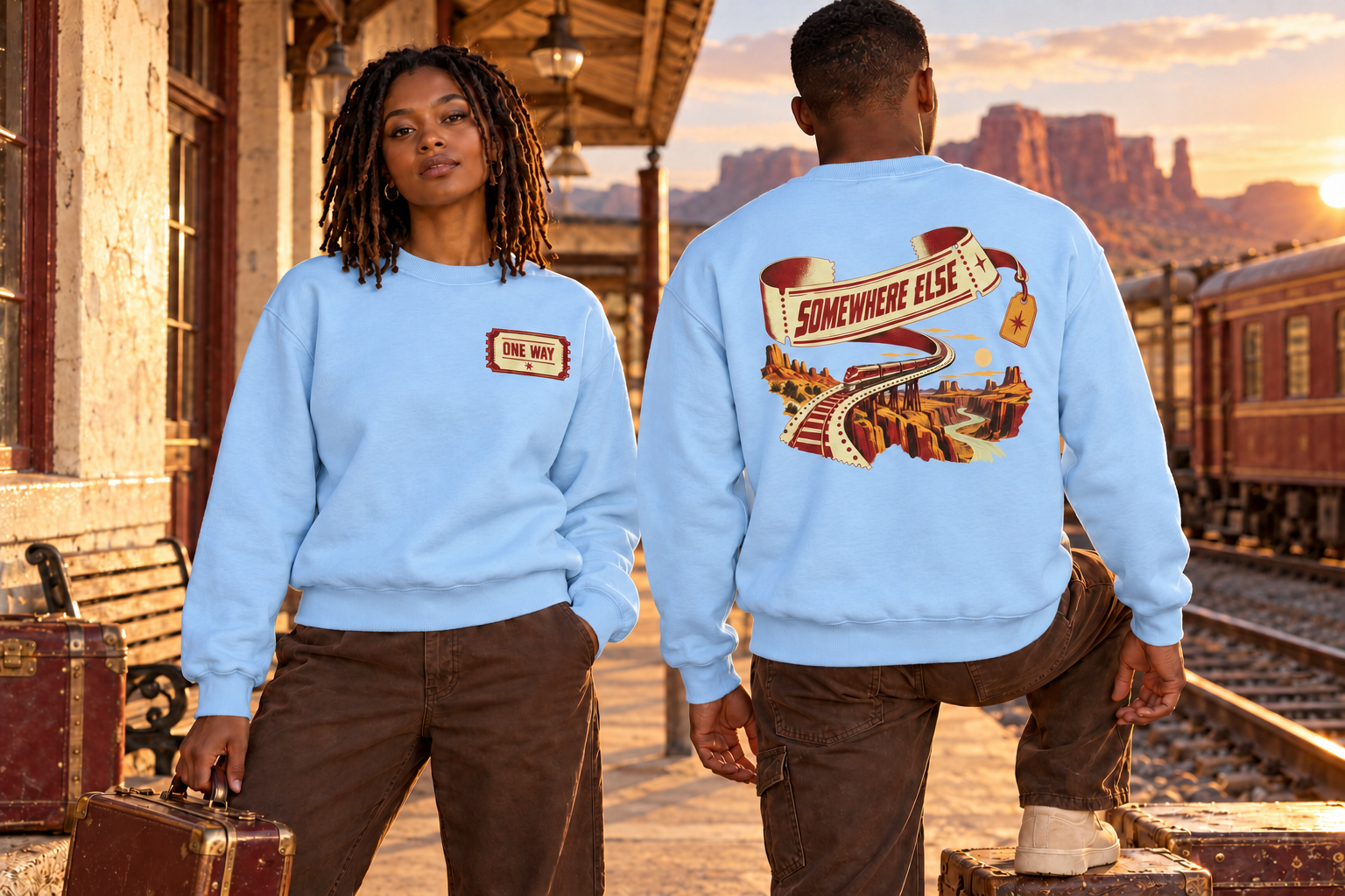Somewhere Else Crewneck Sweatshirt - Image 4