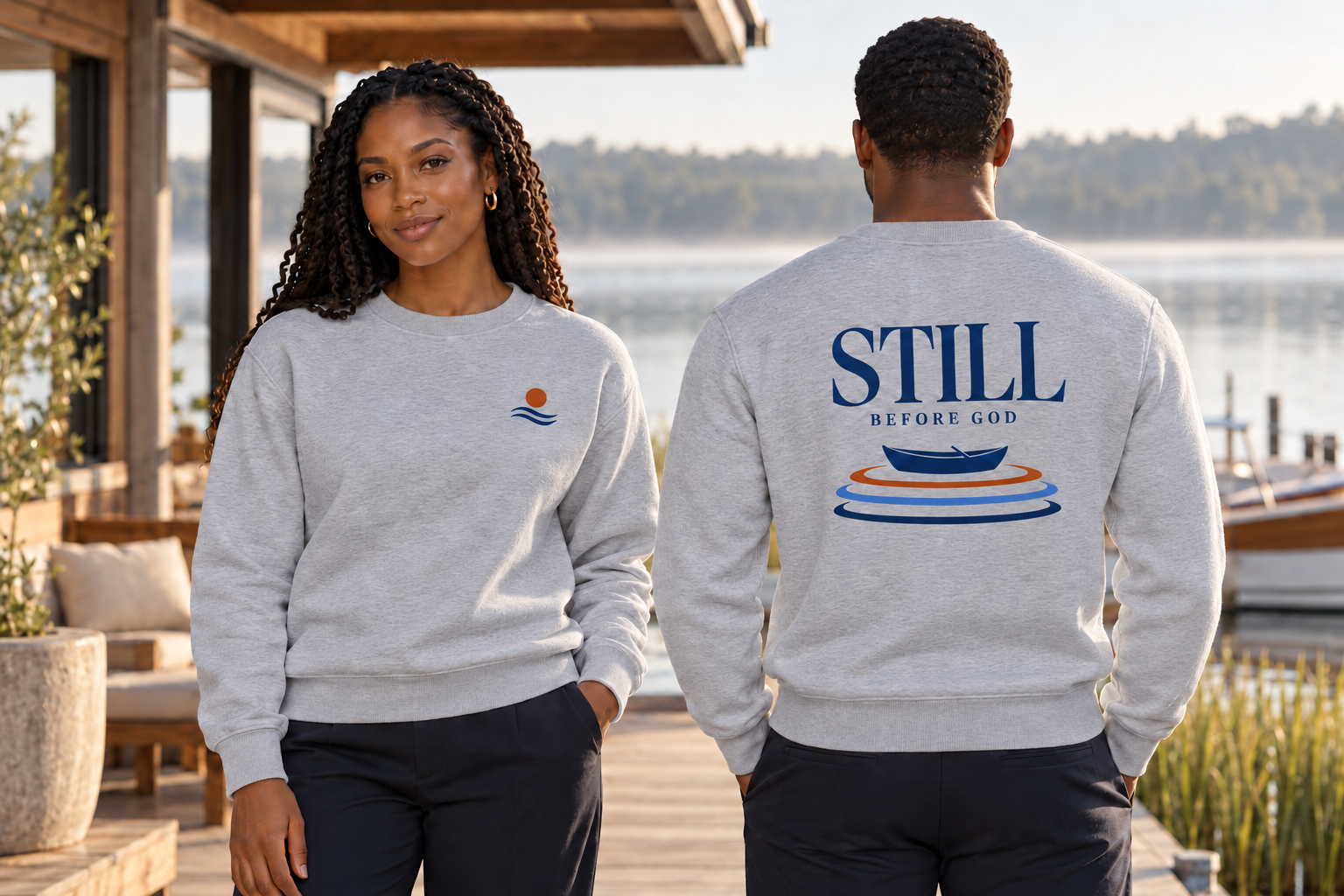Still Before God Crewneck Sweatshirt - Image 3