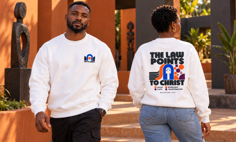 The Law Points to Christ Crewneck Sweatshirt
