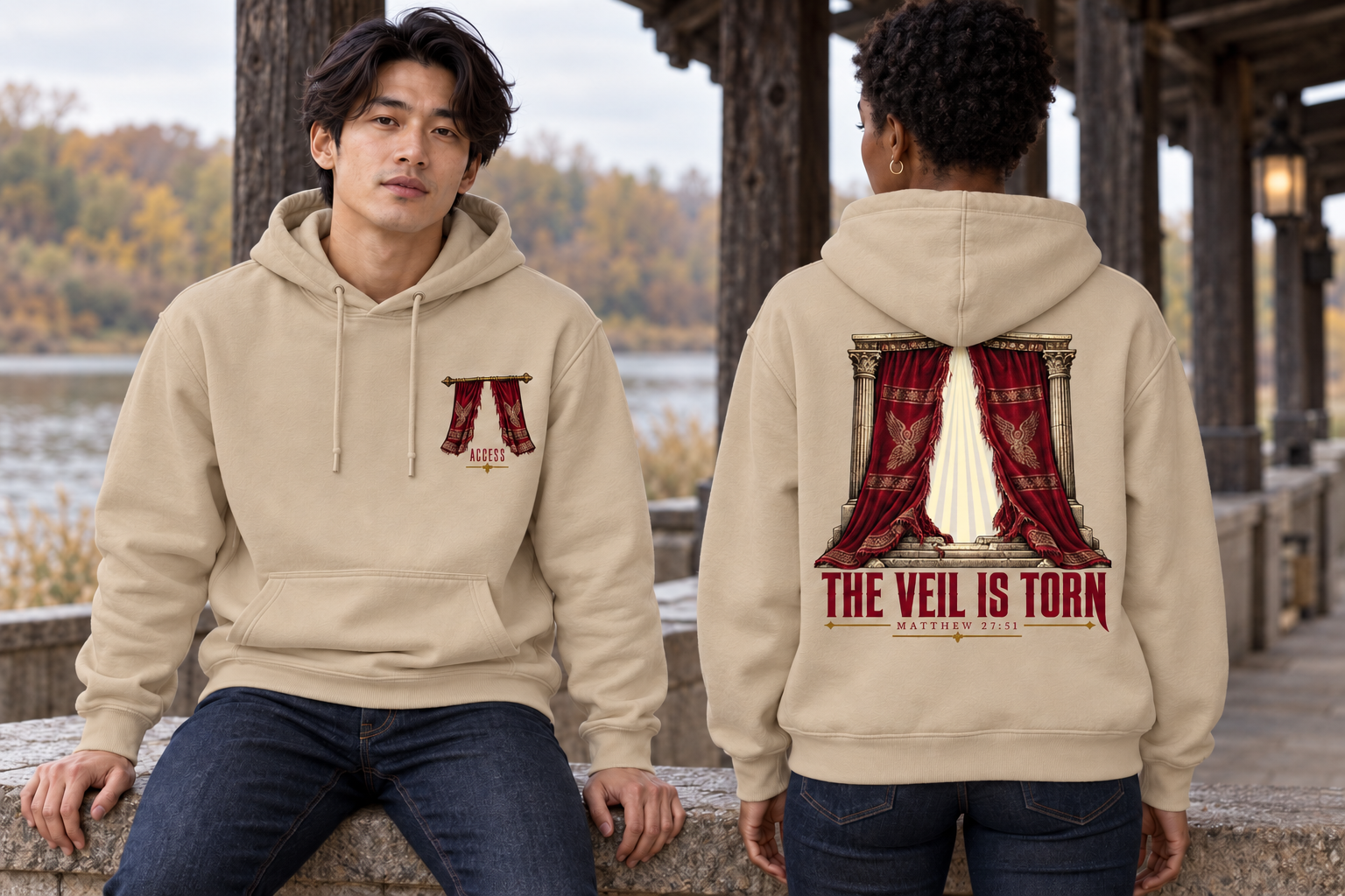 The Veil Is Torn Hoodie - Image 4