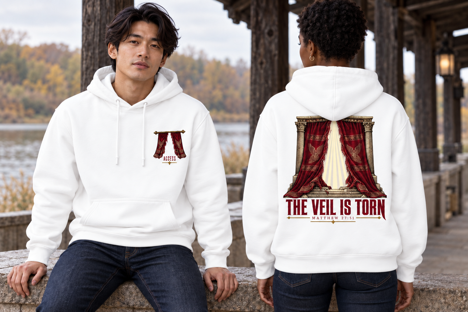 The Veil Is Torn Hoodie - Image 2