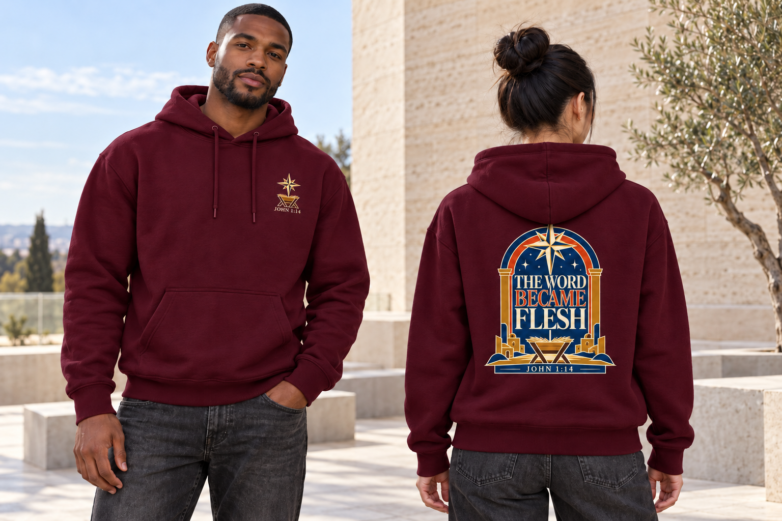 The Word Became Flesh Hoodie - Image 5