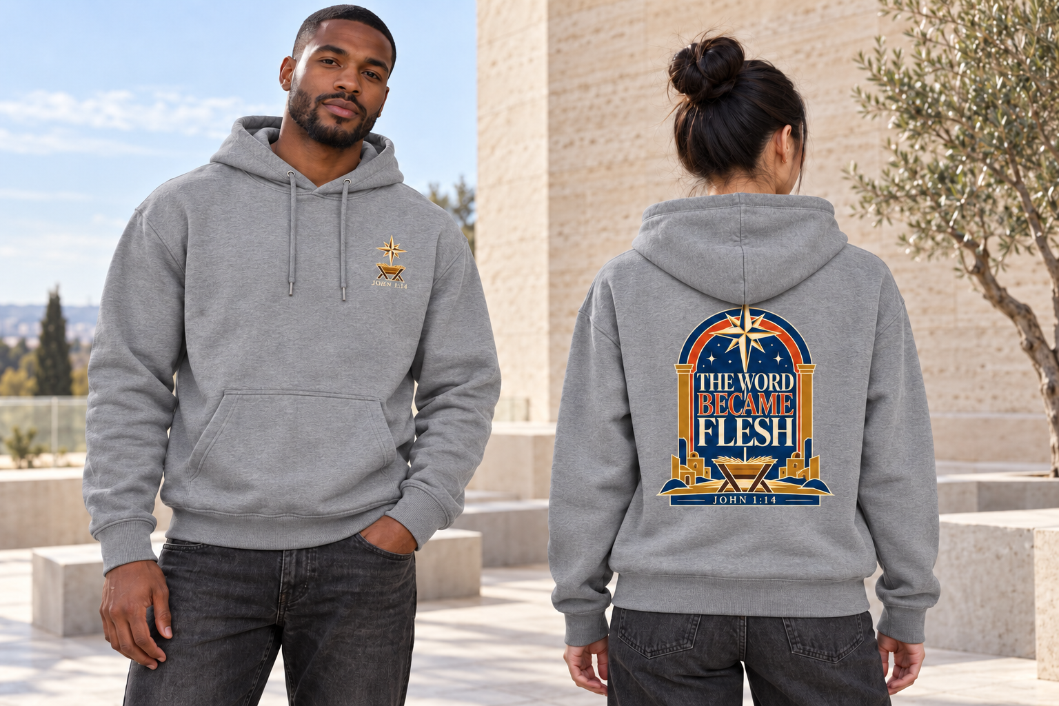 The Word Became Flesh Hoodie - Image 2