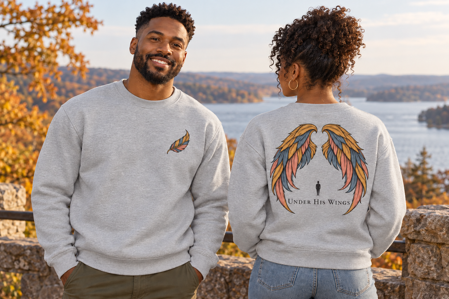 Under His Wings Crewneck Sweatshirt - Image 5