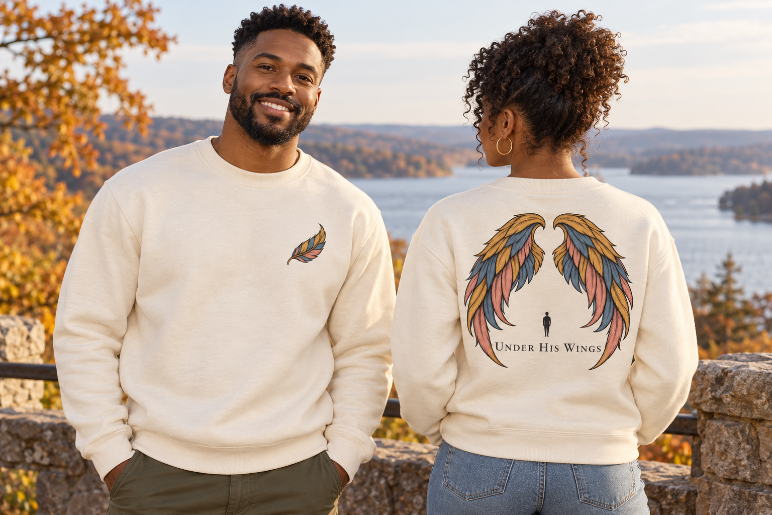 Under His Wings Crewneck Sweatshirt - Image 4
