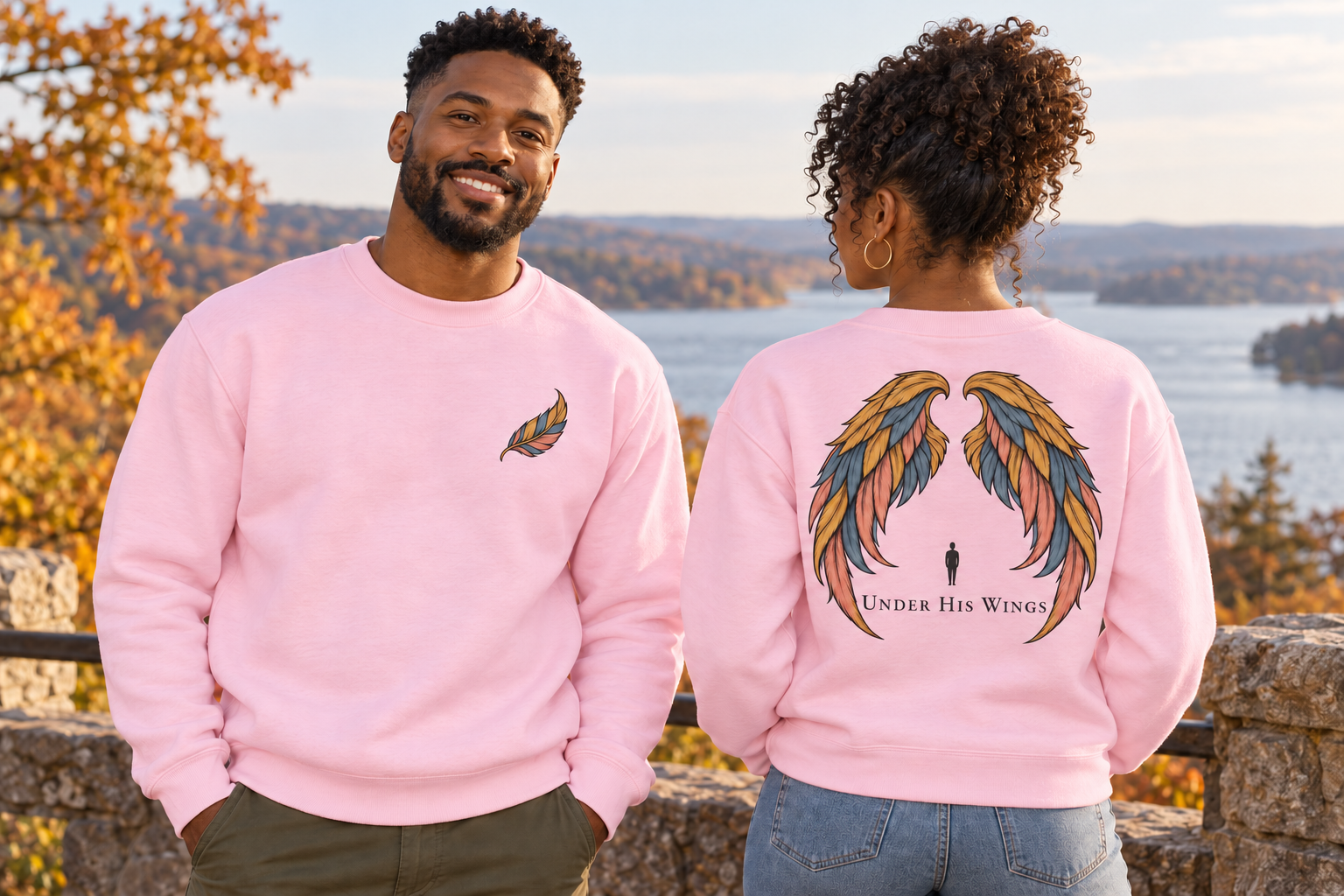 Under His Wings Crewneck Sweatshirt - Image 3
