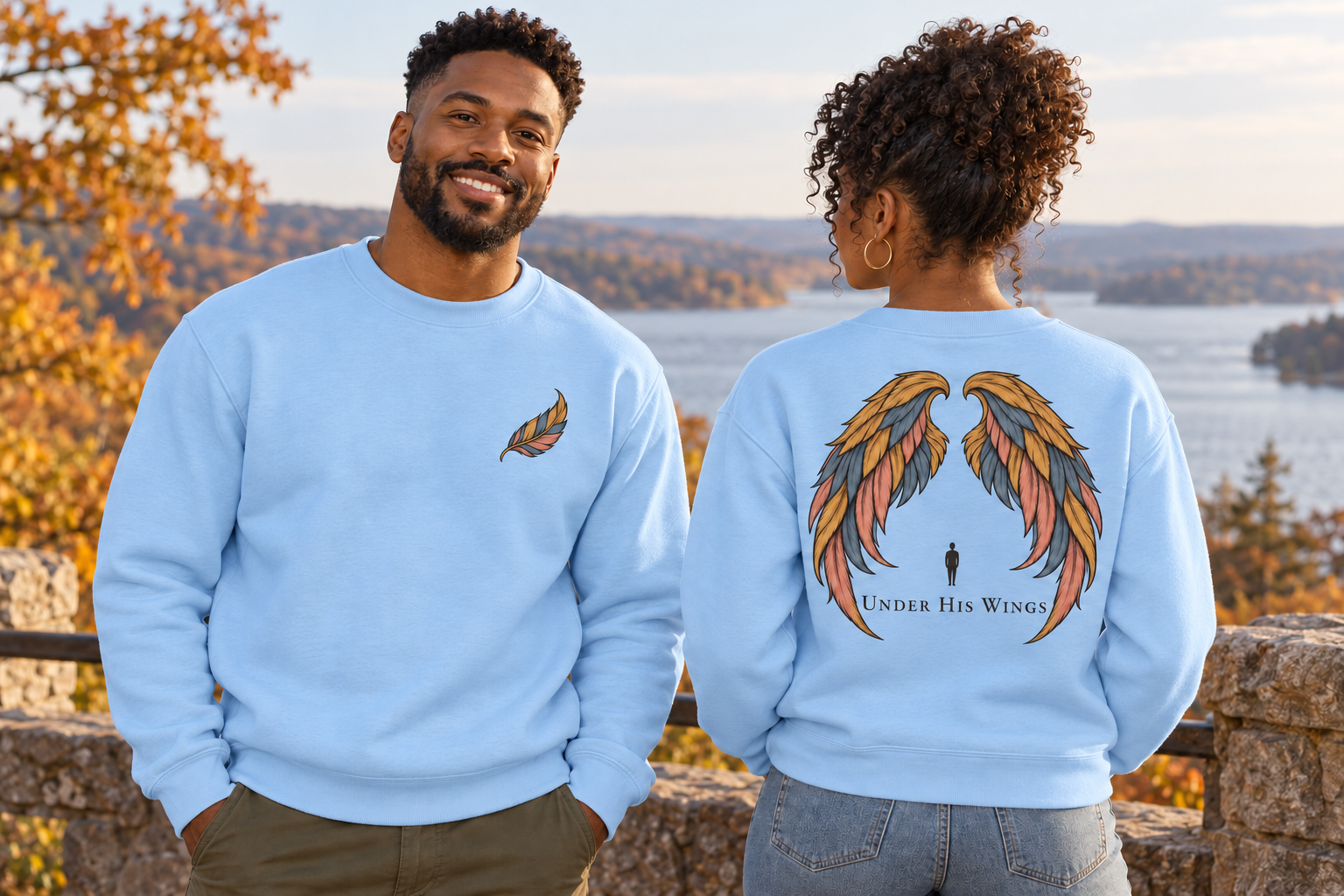 Under His Wings Crewneck Sweatshirt - Image 2