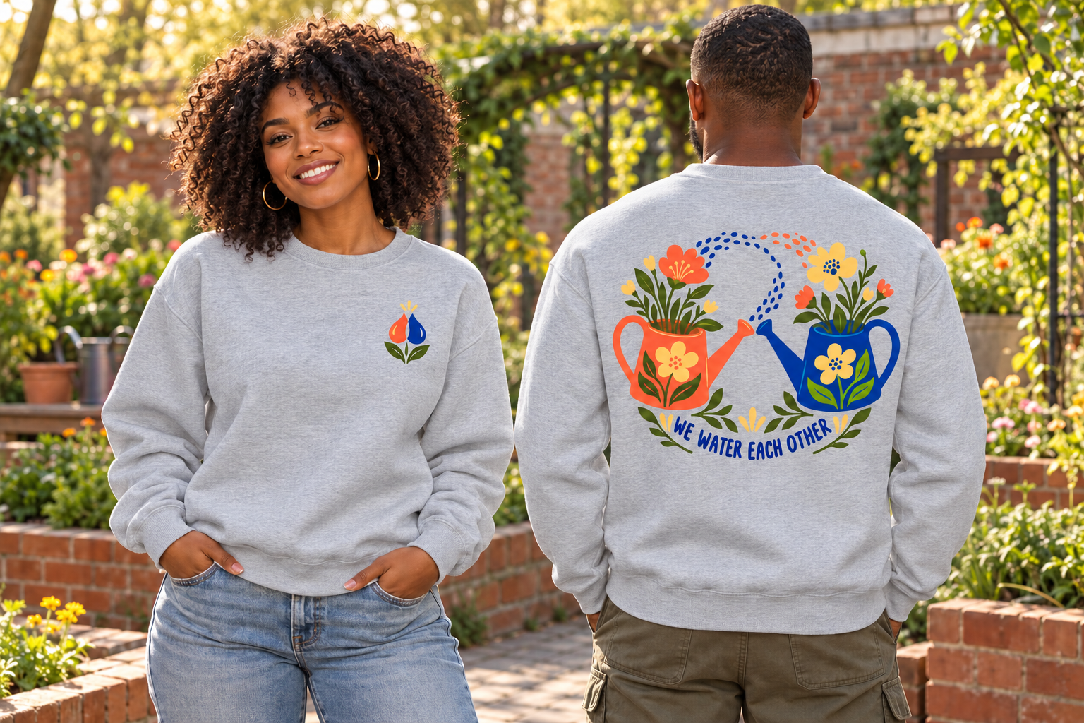 We Water Each Other Crewneck Sweatshirt - Image 5